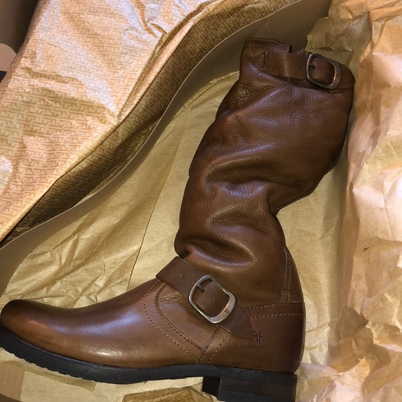 Frye Veronica Slouch Boots Cognac NEW ๐ฅ๐ - Picture 3 of 4